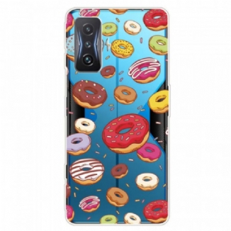 Coque Poco F4 GT Transparente Donuts