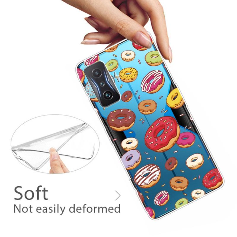 Coque Poco F4 GT Transparente Donuts