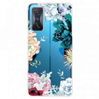 Coque Poco F4 GT Transparente Florale