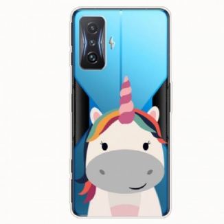 Coque Poco F4 GT Transparente Licorne