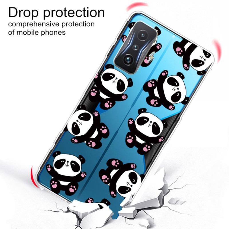 Coque Poco F4 GT Transparente Multiples Pandas