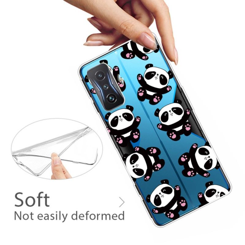 Coque Poco F4 GT Transparente Multiples Pandas