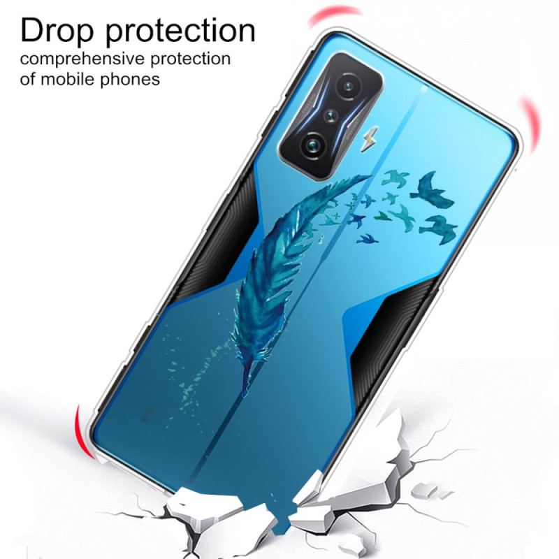 Coque Poco F4 GT Transparente Plume