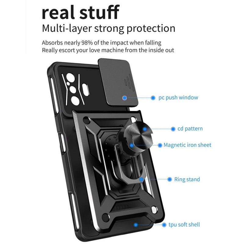Coque Poco F4 GT Ultra Résistante avec Anneau-Support