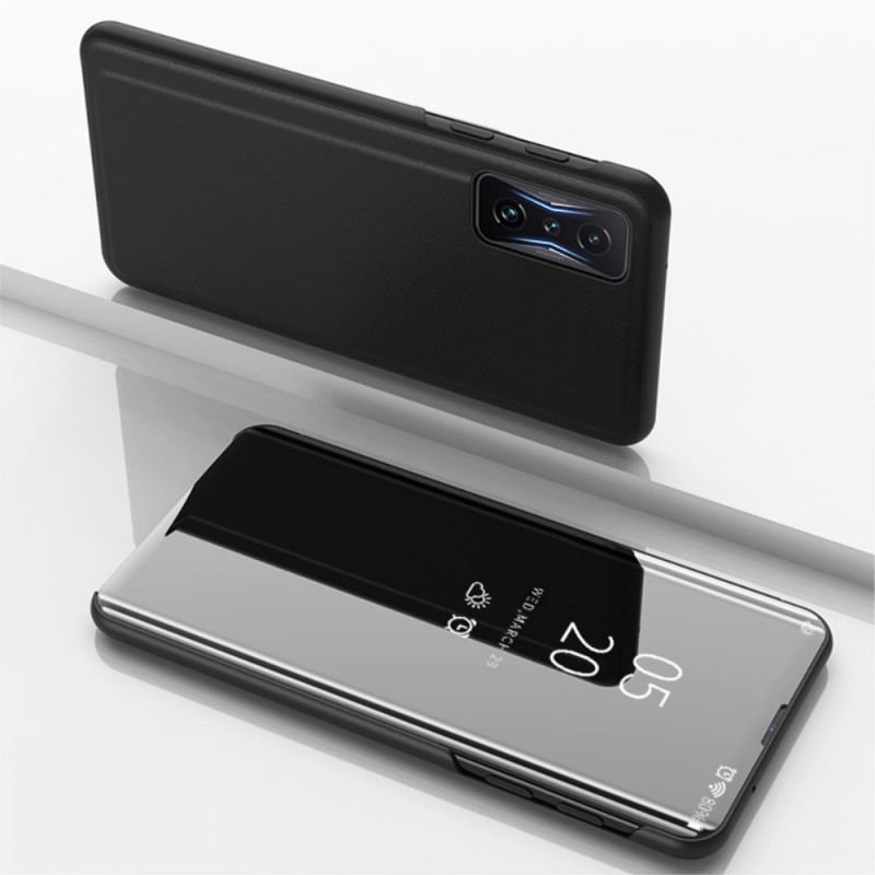 View Cover Poco F4 GT Miroir et Simili Cuir