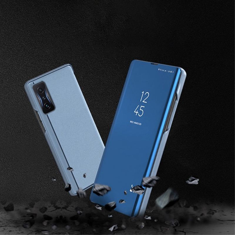 View Cover Poco F4 GT Miroir et Simili Cuir