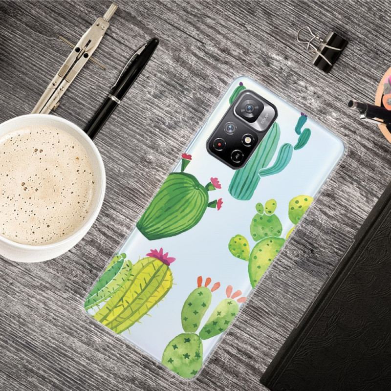 Coque Xiaomi Redmi Note 11 Pro Plus 5G Cactus Aquarelle