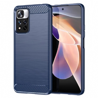 Coque Xiaomi Redmi Note 11 Pro Plus 5G Fibre Carbone Brossée