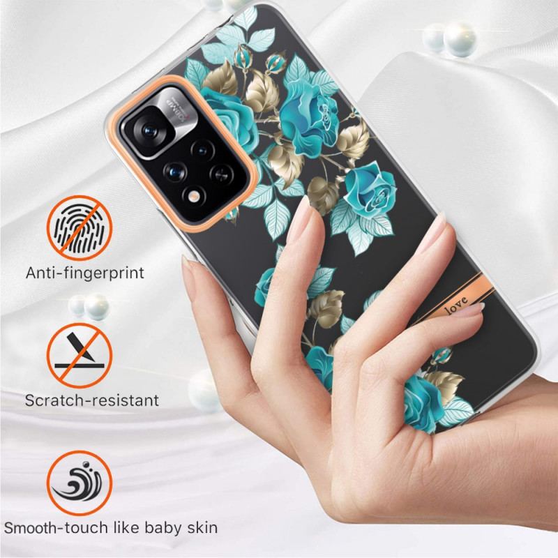 Coque Xiaomi Redmi Note 11 Pro Plus 5G Transparente Florale