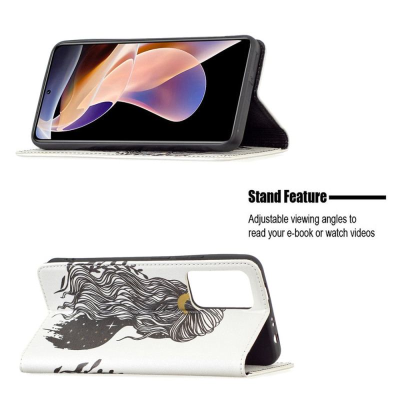 Flip Cover Xiaomi Redmi Note 11 Pro Plus 5G Jolie Chevelure