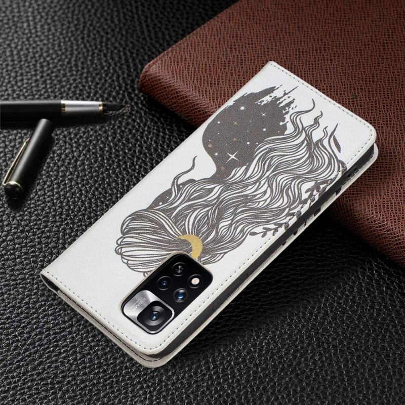 Flip Cover Xiaomi Redmi Note 11 Pro Plus 5G Jolie Chevelure