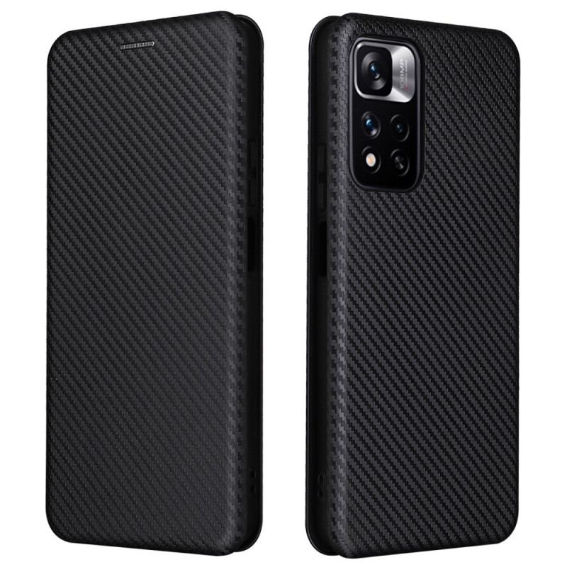 Flip Cover Xiaomi Redmi Note 11 Pro Plus 5G Silicone Carbone Coloré