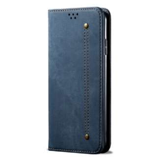 Flip Cover Xiaomi Redmi Note 11 Pro Plus 5G Tissu Jeans