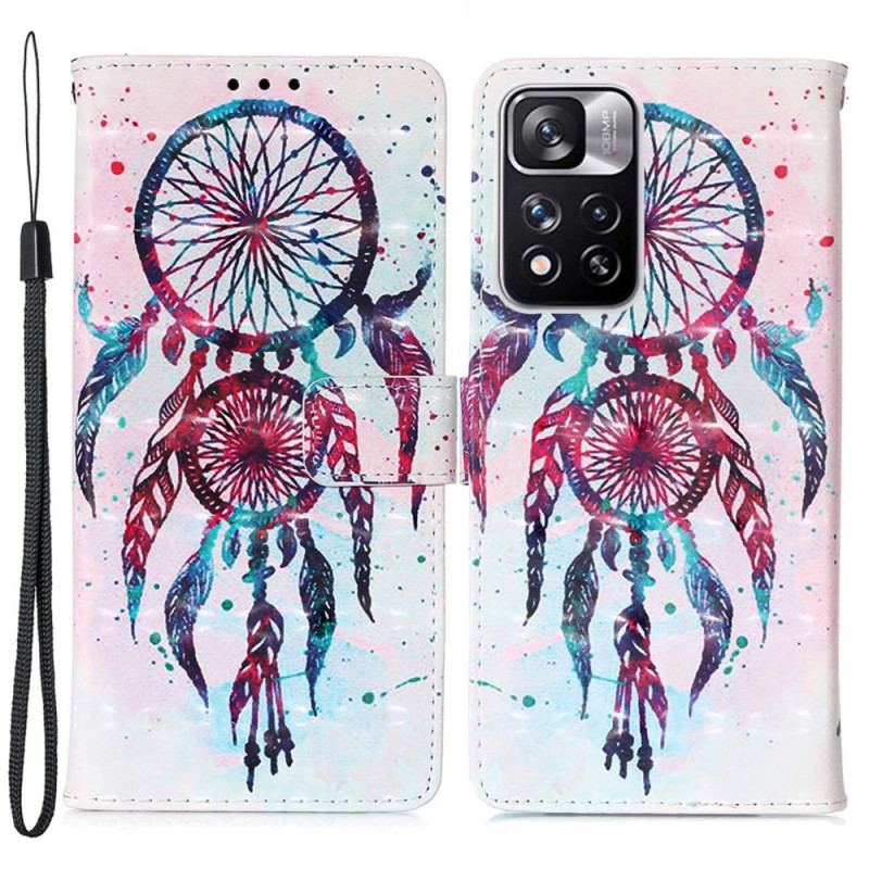 Housse Xiaomi Redmi Note 11 Pro Plus 5G Attrape Rêves Aquarelle