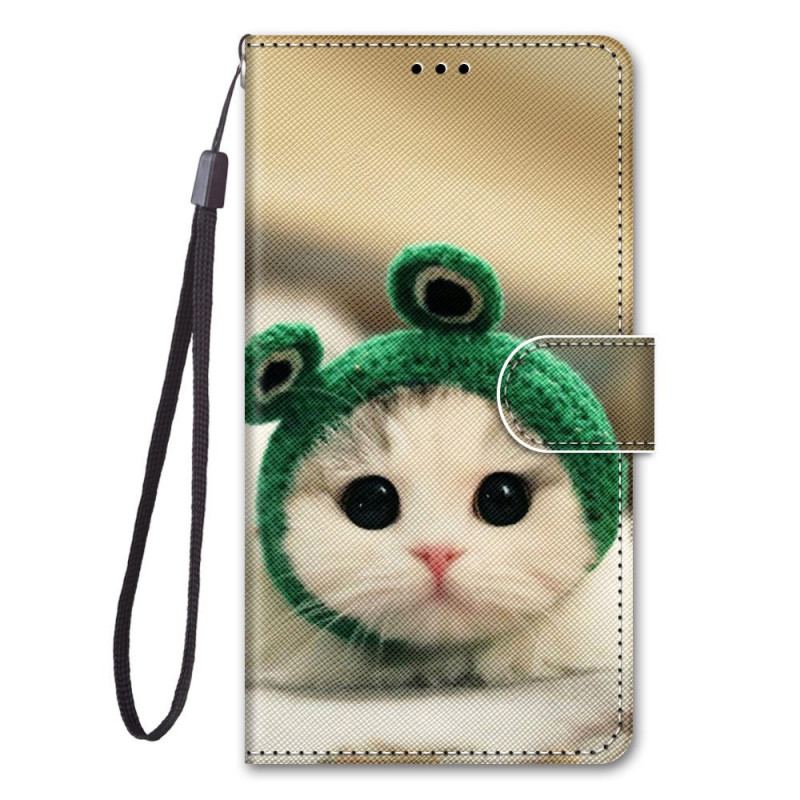 Housse Xiaomi Redmi Note 11 Pro Plus 5G Chaton Fun à Lanière