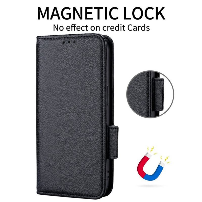 Housse Xiaomi Redmi Note 11 Pro Plus 5G Cuir Litchi Double Fermoir