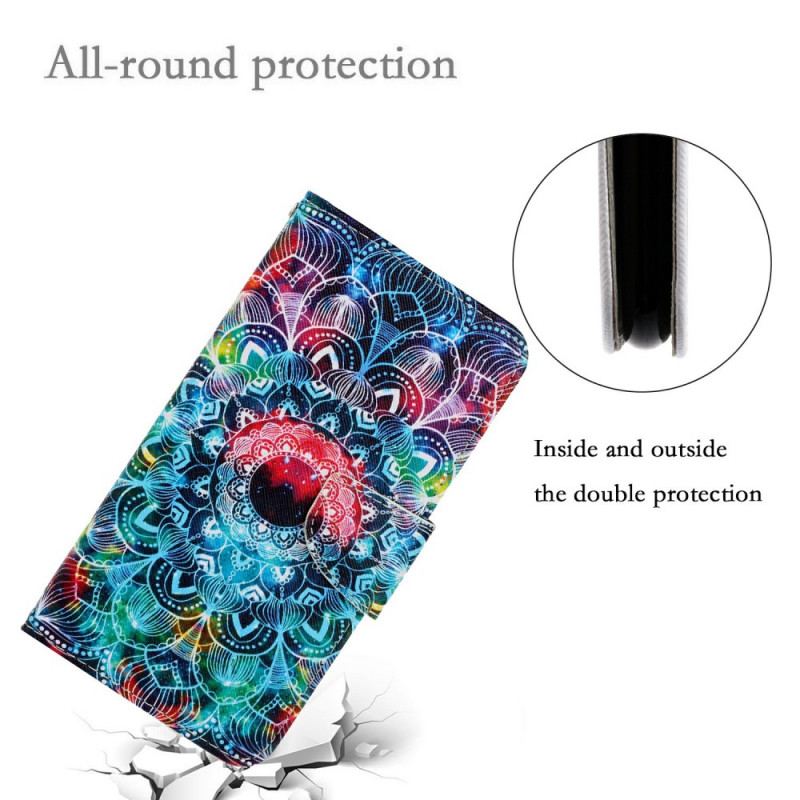 Housse Xiaomi Redmi Note 11 Pro Plus 5G Flashy Mandala à Lanière