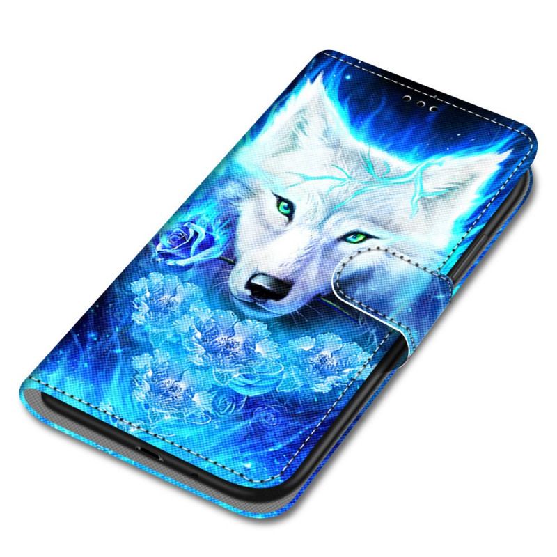 Housse Xiaomi Redmi Note 11 Pro Plus 5G Loup à Lanière
