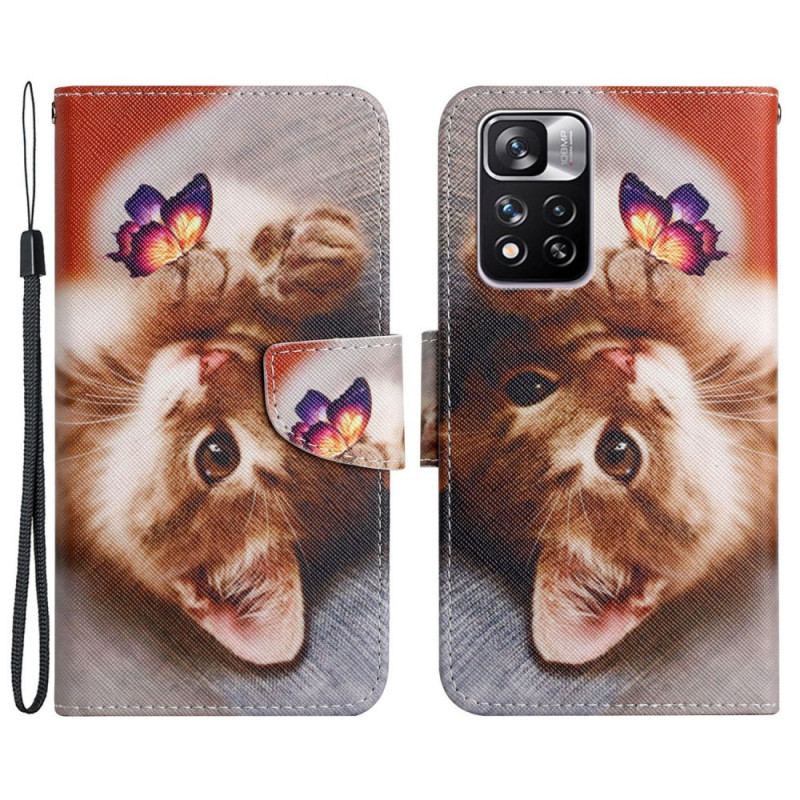 Housse Xiaomi Redmi Note 11 Pro Plus 5G Mon Chaton et Papillon