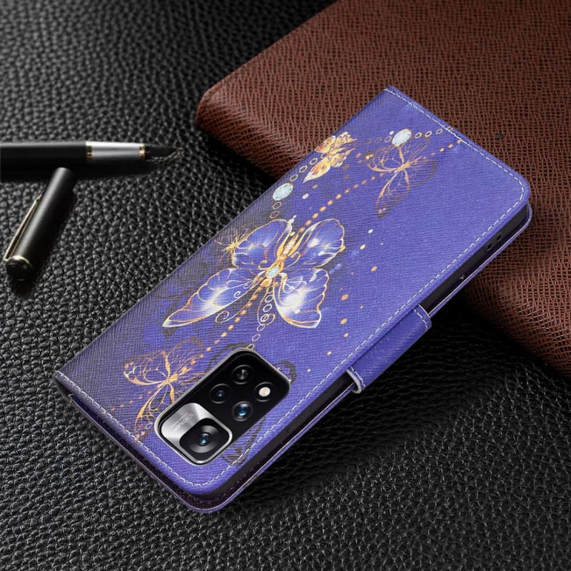 Housse Xiaomi Redmi Note 11 Pro Plus 5G Papillons de Nuit