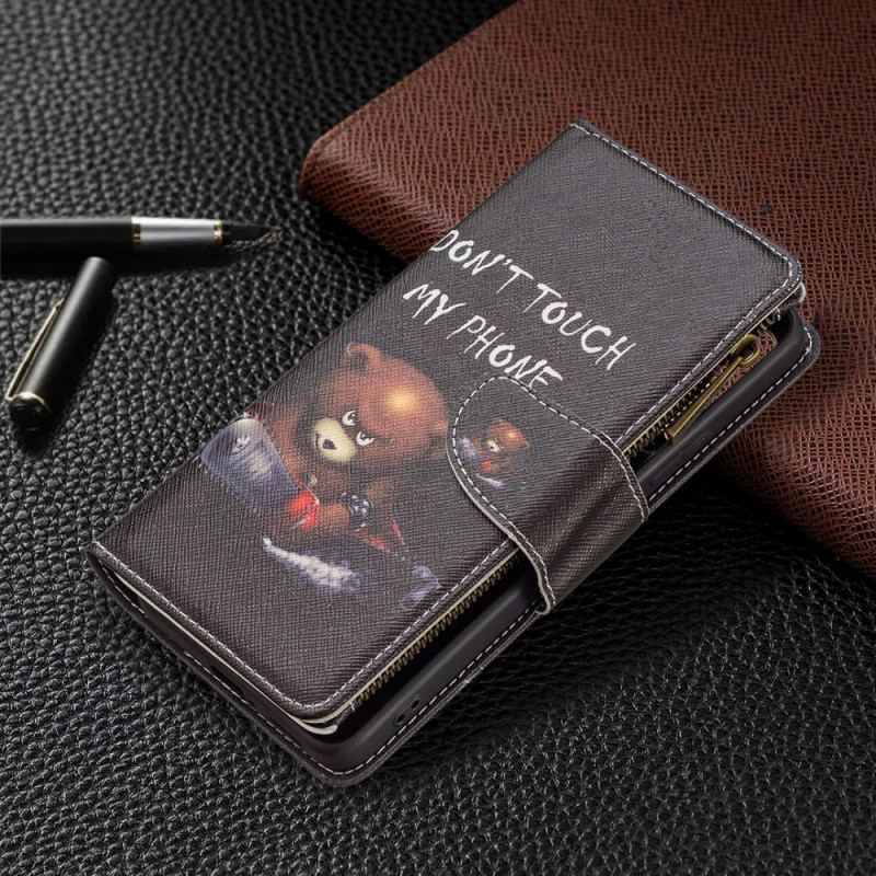 Housse Xiaomi Redmi Note 11 Pro Plus 5G Poche Zippée Ours