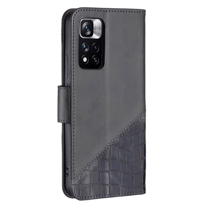 Housse Xiaomi Redmi Note 11 Pro Plus 5G Style Peau de Crocodile Binfen Color