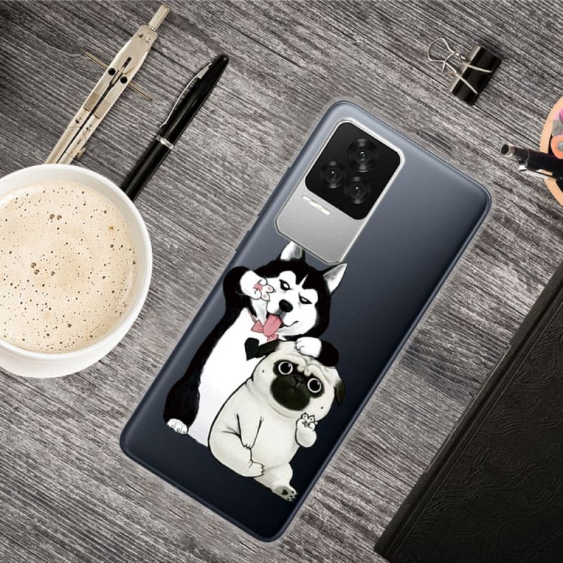 Coque Poco F4 Chiens Fun