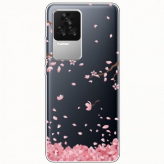 Coque Poco F4 Fleurs Tombantes