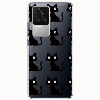 Coque Poco F4 Multiples Chats