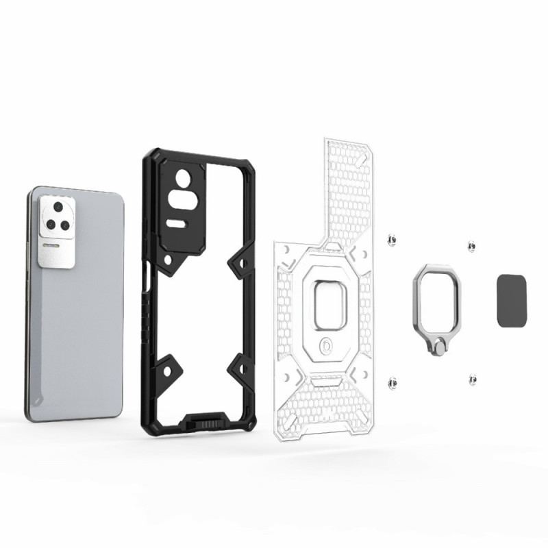 Coque Poco F4 Nid d'Abeille avec Anneau-Support