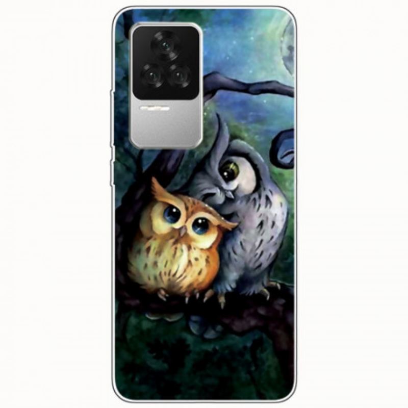 Coque Poco F4 Peinture Hiboux