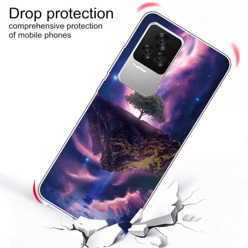 Coque Poco F4 Silicone Arbre Futuriste