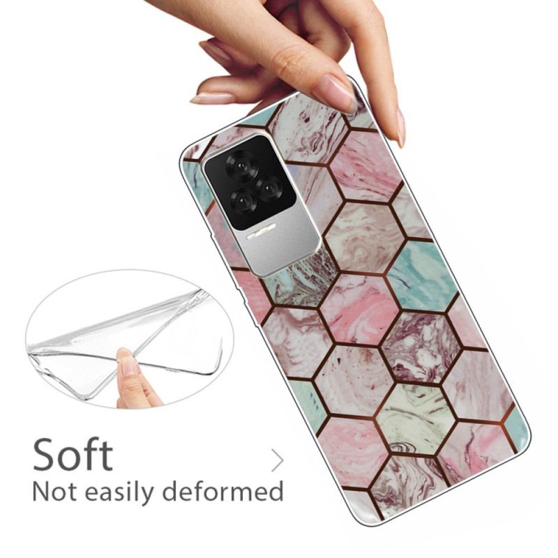 Coque Poco F4 Style Marbre