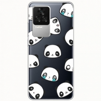 Coque Poco F4 Têtes de Pandas