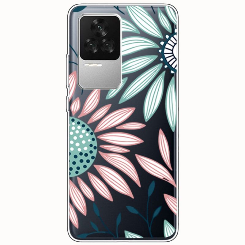 Coque Poco F4 Transparente Végétale