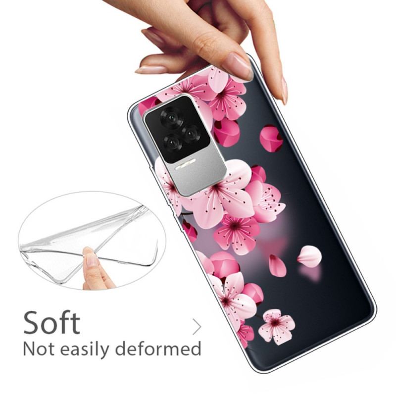 Coque Poco F4 Transparente Végétale