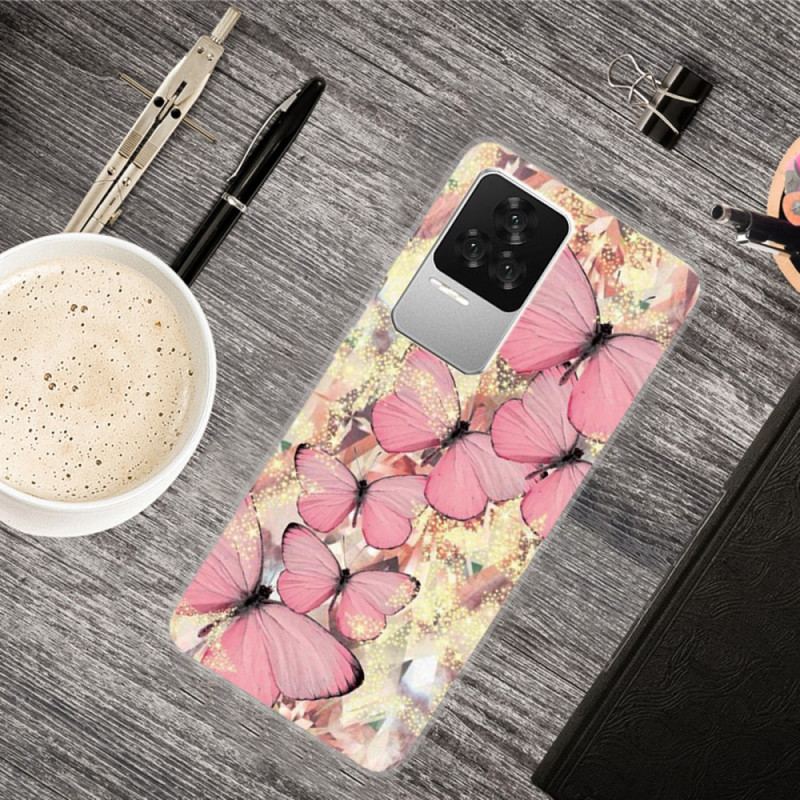 Coque Poco F4 Vol de Papillons
