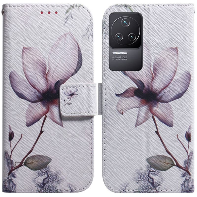 Housse Poco F4 Panda Fleur Rose