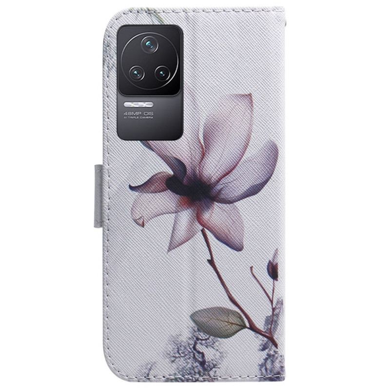 Housse Poco F4 Panda Fleur Rose