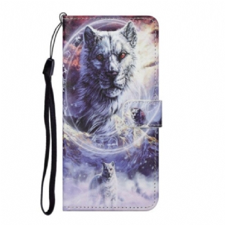 Housse Honor 10X Lite Loup en Hiver avec Lanière