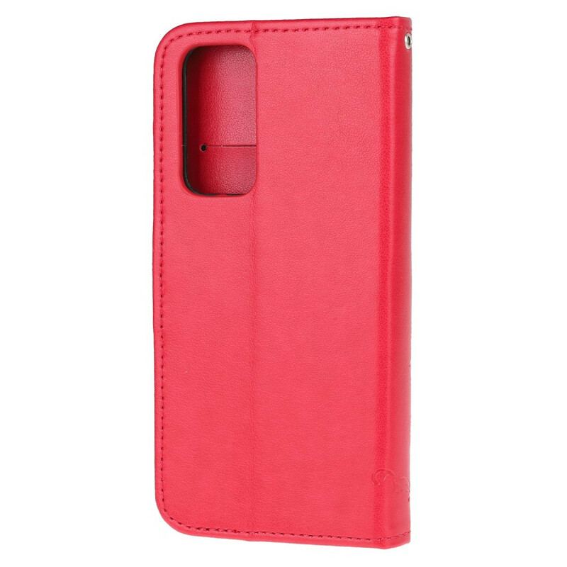 Housse Honor 10X Lite Papillons Et Fleurs À Lanière