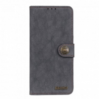 Housse OnePlus 9 Pro Cuir Fendu Rétro KHAZNEH