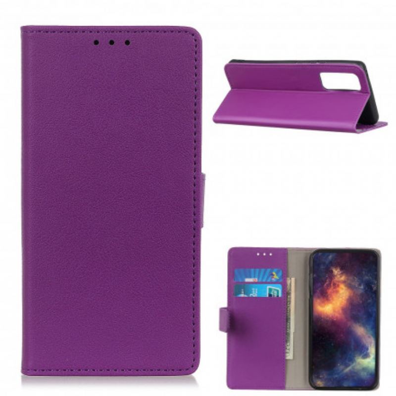 Housse OnePlus 9 Pro Effet Cuir Classique