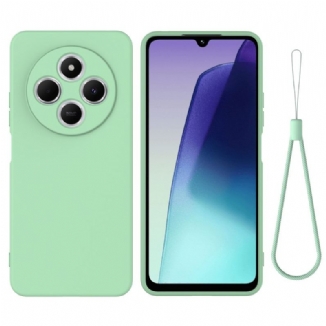 Coque Xiaomi Poco Redmi 14C / Poco C75 Silicone Liquide à Lanière