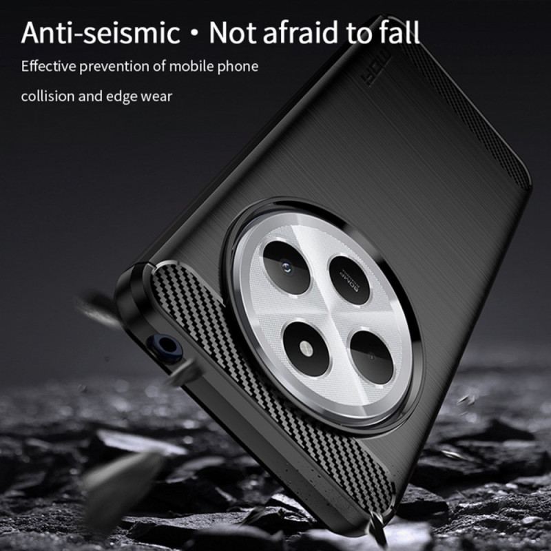 Coque Xiaomi Redmi 14C / Poco C75 Fibre Carbone Brossée MOFI