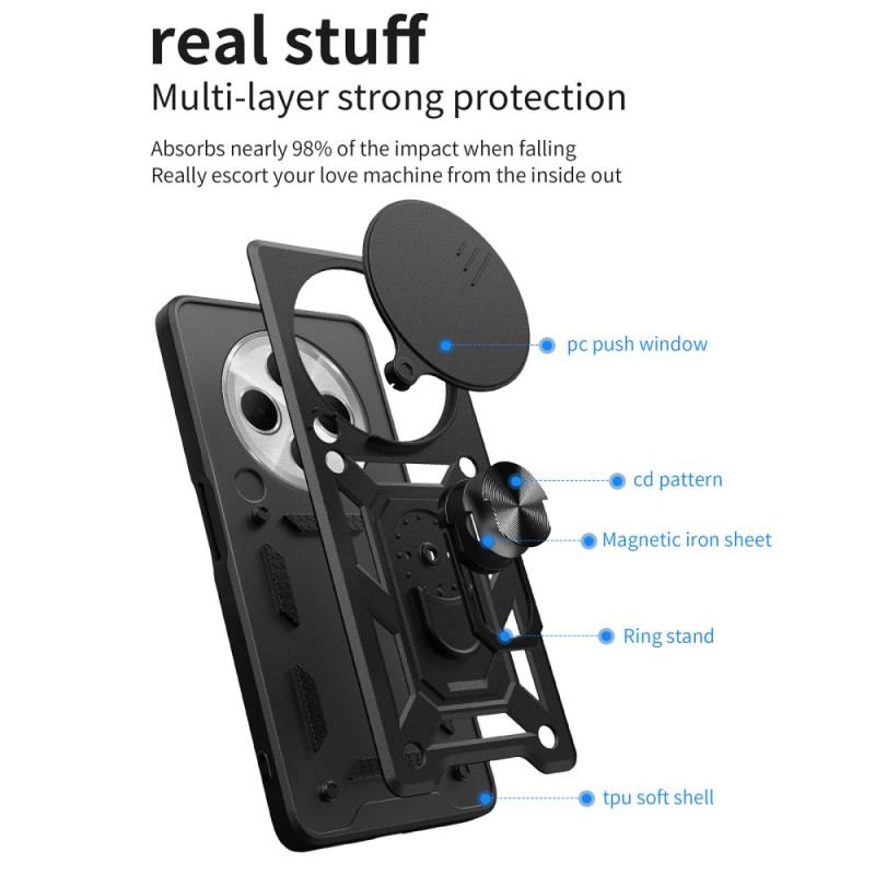 Coque Xiaomi Redmi 14C / Poco C75 Protection Caméra Coulissante et Support