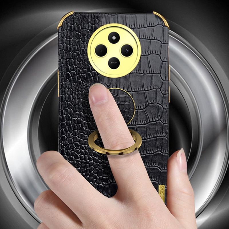 Coque Xiaomi Redmi 14C / Poco C75 Style Crocodile avec Support