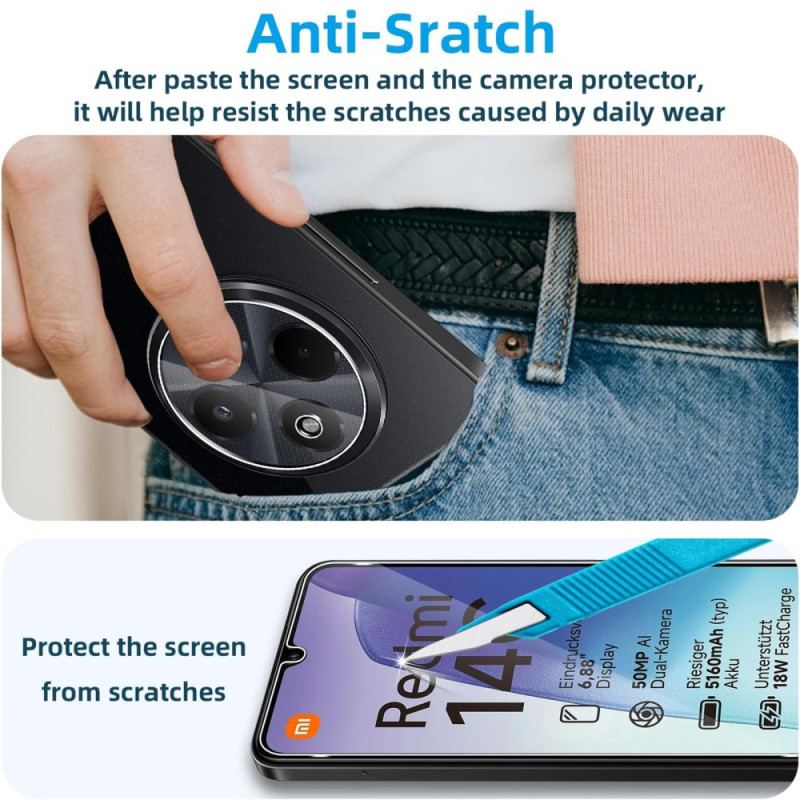 Duo Protecton en Verre Trempé pour Écran et Appareil Photo Xiaomi Redmi 14C / Poco C75