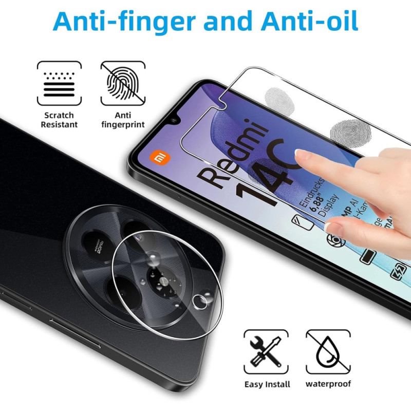 Duo Protecton en Verre Trempé pour Écran et Appareil Photo Xiaomi Redmi 14C / Poco C75