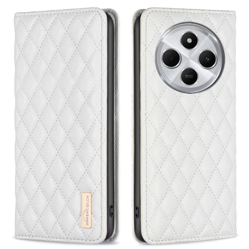 Flip Cover Xiaomi Redmi 14C / Poco C75 Matelassée BINFEN COLOR